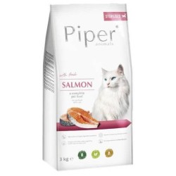 DOLINA NOTECI Piper Animals z łososiem - sucha karma dla kota - 3 kg