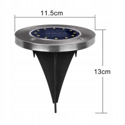 MACLEAN SOLARNA LAMPA NAJAZDOWA OGRODOWA LED IP44, 12 LED SMD, 4000K MCE318