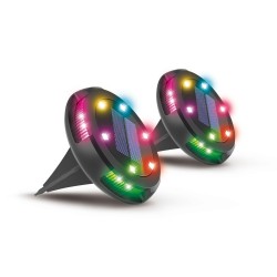 Zestaw 2 szt lamp solarnych LED RGB Activejet LARIX