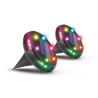 Zestaw 2 szt lamp solarnych LED RGB Activejet LARIX