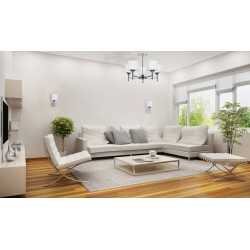 Żyrandol klasyczna lampa sufitowa wisząca Activejet MIRA Chrom potrójna 3xE27 do salonu