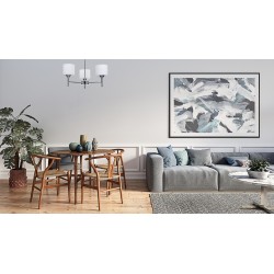 Żyrandol klasyczna lampa sufitowa wisząca Activejet MIRA Chrom potrójna 3xE27 do salonu