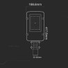 Oprawa uliczna LED V-TAC VT-30ST 30W SAMSUNG CHIP 4000K 3000lm (SKU 215251) Szary