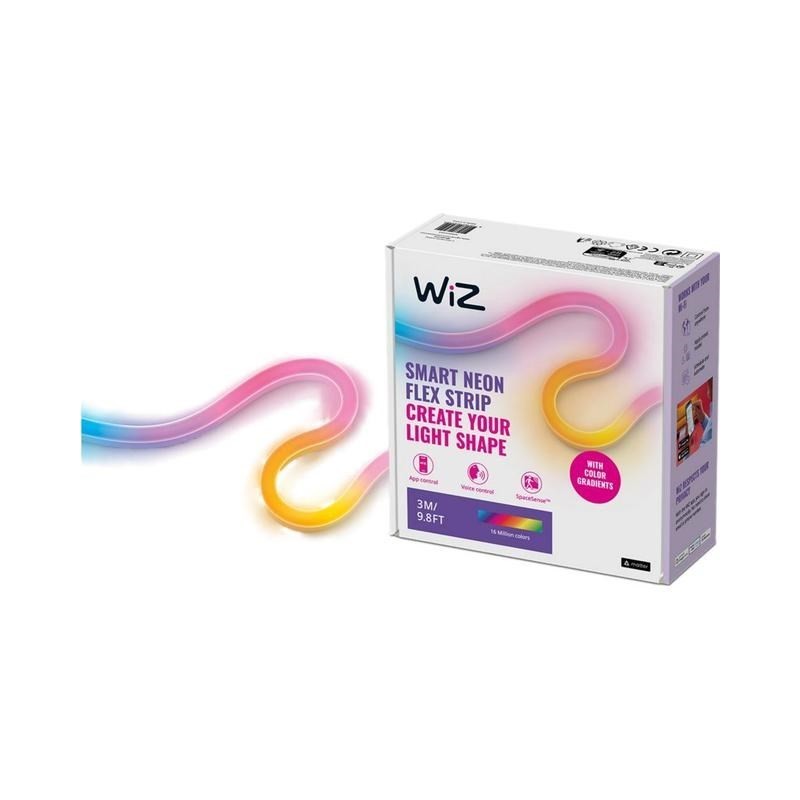 WiZ | Inteligentna listwa świetlna WiFi Neon Flex 3m Type-C | 24 W | RGB WiZ | Inteligentna listwa świetlna WiFi Neon Flex 3m Type-C | 24 W | RGB