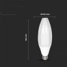 Żarówka LED V-TAC VT-260 SKU 21187 SAMSUNG CHIP 60W E40 4000K 6500lm Biały