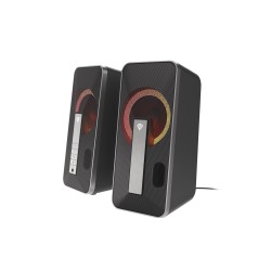 GENESIS Helium 100 BT RGB zestaw głośników 10 W PC/Laptop Czarny, Srebrny 2.0 kan. Bluetooth