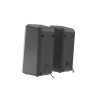 GENESIS Helium 100 BT RGB zestaw głośników 10 W PC/Laptop Czarny, Srebrny 2.0 kan. Bluetooth