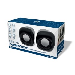 SQUEAK GŁOŚNIKI KOMPUTEROWE POWERWAVE STEREOFONICZNE AUX+USB SQ1003
