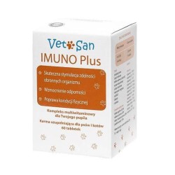 VETOSAN IMUNO Plus Kompleks witamin na odporność dla psa i kota - 60 tabletek