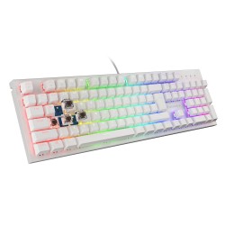 KLAWIATURA DLA GRACZY GENESIS THOR 303 US PODŚWIETLENIE RGB MECHANICZNA BROWN SWITCH BIAŁA HOT SWAP