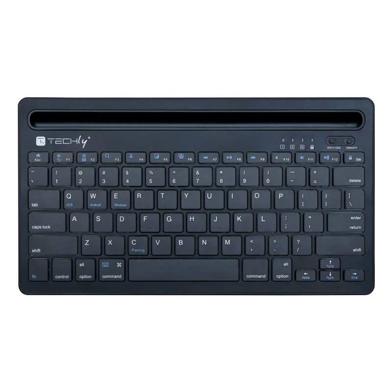Techly ICTBK102U klawiatura Uniwersalna Bluetooth QWERTY Angielski Czarny Techly ICTBK102U klawiatura Uniwersalna Bluetooth QWERTY Angielski Czarny