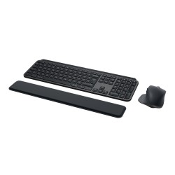 Klawiatura Logitech MX Keys S Combo + myszka Biuro RF Wireless + Bluetooth QWERTY Amerykański międzynarodowy Grafitowy