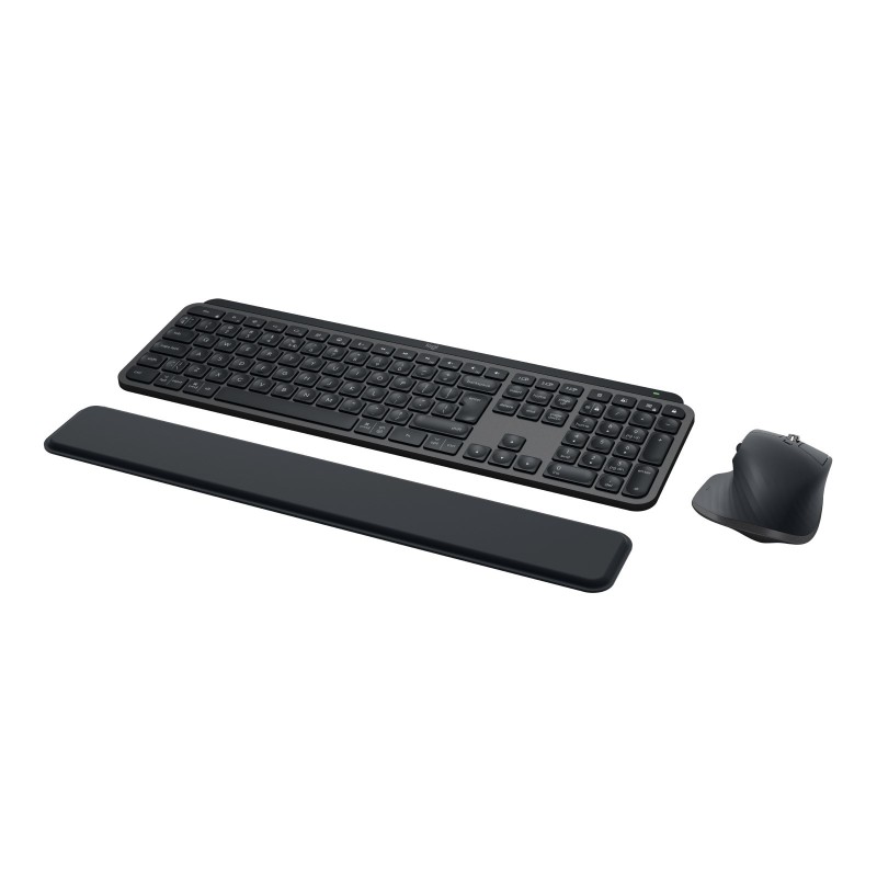 Klawiatura Logitech MX Keys S Combo + myszka Biuro RF Wireless + Bluetooth QWERTY Amerykański międzynarodowy Grafitowy Klawiatura Logitech MX Keys S Combo + myszka Biuro RF Wireless + Bluetooth QWERTY Amerykański międzynarodowy Grafitowy