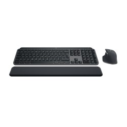 Klawiatura Logitech MX Keys S Combo + myszka Biuro RF Wireless + Bluetooth QWERTY Amerykański międzynarodowy Grafitowy