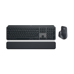 Klawiatura Logitech MX Keys S Combo + myszka Biuro RF Wireless + Bluetooth QWERTY Amerykański międzynarodowy Grafitowy