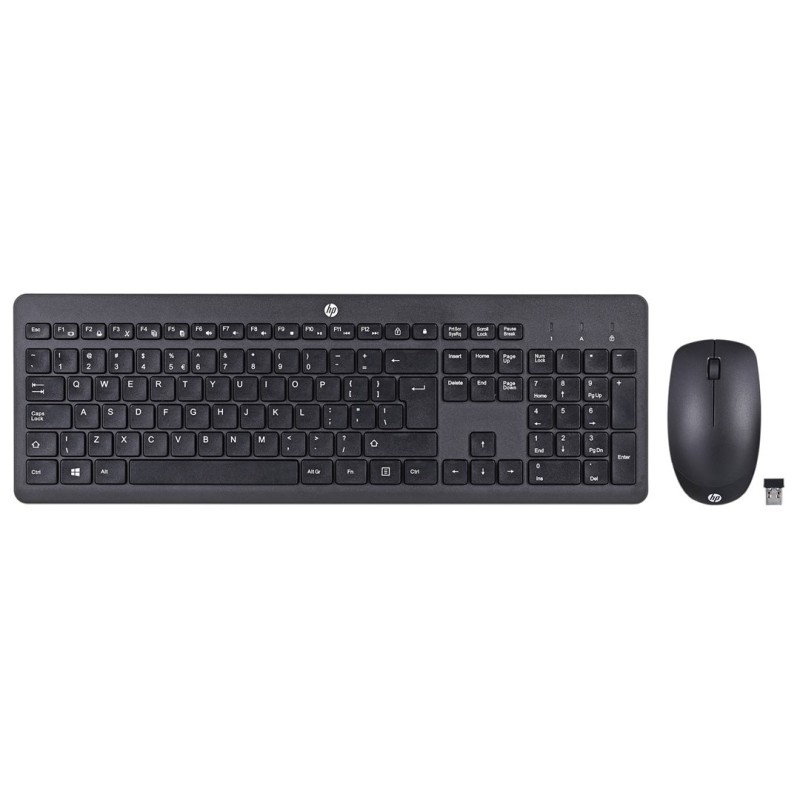 Zestaw klawiatura + mysz HP 230 Wireless Mouse and Keyboard Combo bezprzewodowe czarne 18H24AA Zestaw klawiatura + mysz HP 230 Wireless Mouse and Keyboard Combo bezprzewodowe czarne 18H24AA
