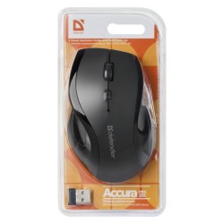 DEFENDER MYSZ BEZPRZEWODOWA ACCURA MM-295 RF CZARNA OPTICAL 1600DPI 6P 52295