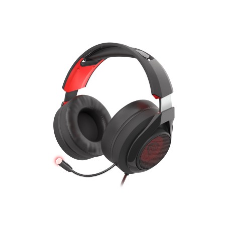 GENESIS Radon 610 Zestaw słuchawkowy Przewodowa Opaska na głowę Gaming USB Typu-A Czarny, Czerwony