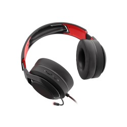 GENESIS Radon 610 Zestaw słuchawkowy Przewodowa Opaska na głowę Gaming USB Typu-A Czarny, Czerwony