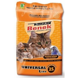 CERTECH Super Benek Uniwersalny Naturalny - żwirek dla kota zbrylający 25 l