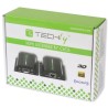 Techly IDATA EXT-E70I przedłużacz AV Nadajnik i odbiornik AV Czarny
