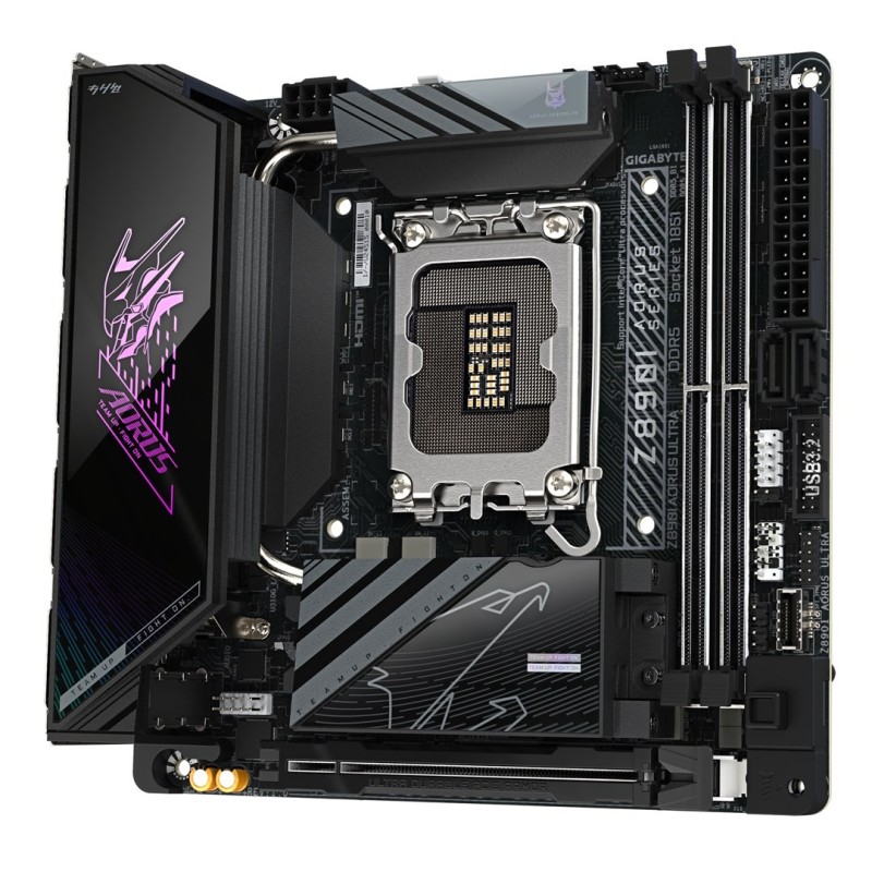 GIGABYTE Z890I AORUS ULTRA płyta główna Intel Z890 LGA 1851 (Socket V1) mini ITX GIGABYTE Z890I AORUS ULTRA płyta główna Intel Z890 LGA 1851 (Socket V1) mini ITX