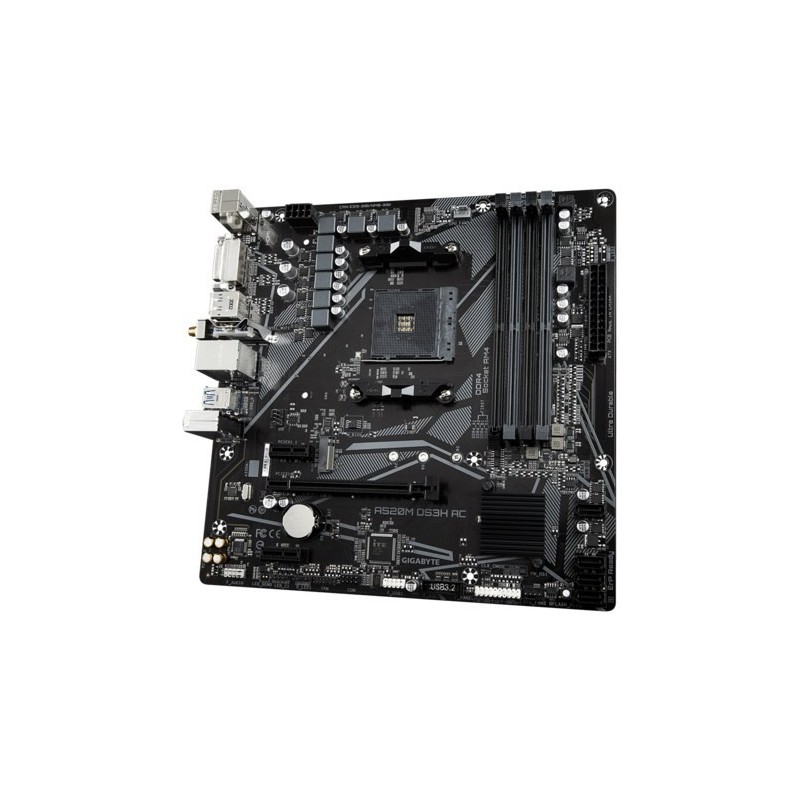 Płyta główna Gigabyte A520M DS3H AC (A520. AM4.mATX.DDR4) Płyta główna Gigabyte A520M DS3H AC (A520. AM4.mATX.DDR4)