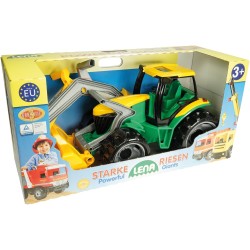 Traktor spych + koparka LENA 02080 zielony