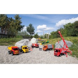 Traktor spych + koparka LENA 02080 zielony