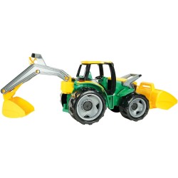 Traktor spych + koparka LENA 02080 zielony