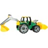 Traktor spych + koparka LENA 02080 zielony