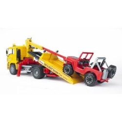 BRUDER MAN TGA Breakdown truck with cross country vehicle