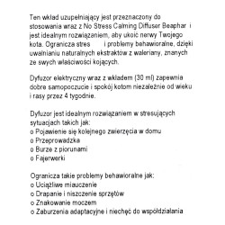 BEAPHAR No Stress - wkład do aromatyzera behawioralnego dla kotów - 30ml