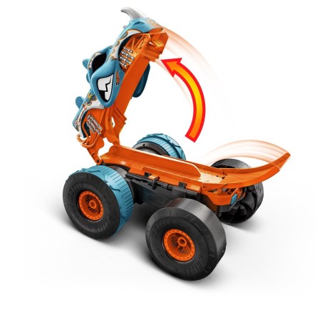 Hot Wheels Monster Truck Rhinomite Mega Transformacja HPK27 Pojazd zdalnie sterowany 1:12 MATTEL