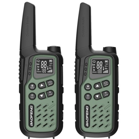 Krótkofalówka Baofeng BF-T25E zielona, 2 sztuki
