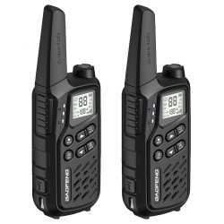 Krótkofalówka Baofeng BF-T25E czarna, 2 sztuki