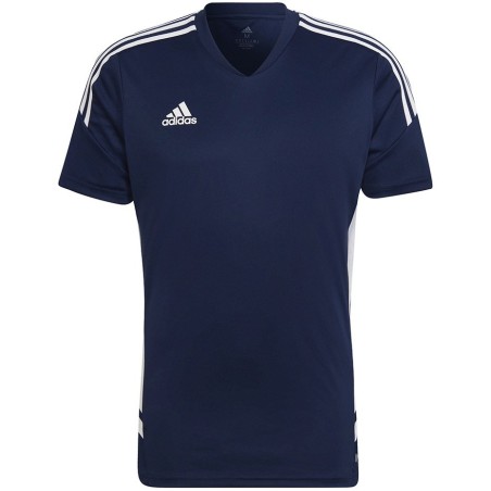 Koszulka męska adidas Condivo 22 Jersey V-neck granatowo-biała HA6291 M