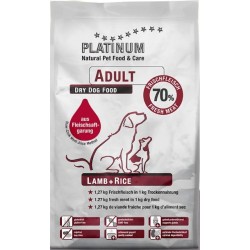 PLATINUM Adult Lamb Rice - półwilgotna karma dla psa - 15 kg