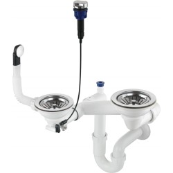 Syfon do zlewozmywaka granitowego 1.5- i 2-komorowego - Space-Saver ZXY 9973