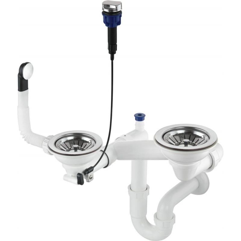 Syfon do zlewozmywaka granitowego 1.5- i 2-komorowego - Space-Saver ZXY 9973