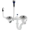 Syfon do zlewozmywaka granitowego 1.5- i 2-komorowego - Space-Saver ZXY 9973