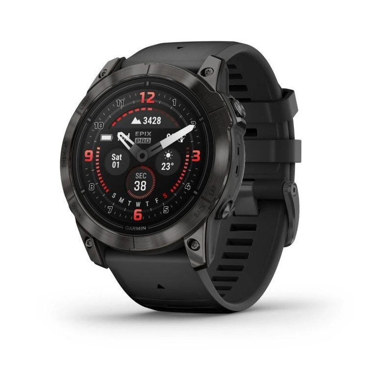 Zegarek sportowy Garmin Epix Pro Gen 2 Sapphire AMOLED 51mm Czarny Zegarek sportowy Garmin Epix Pro Gen 2 Sapphire AMOLED 51mm Czarny