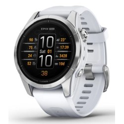 Zegarek sportowy Garmin Epix PRO (Gen 2) AMOLED 42mm SS Whitestone/Srebrny