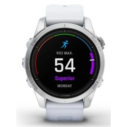 Zegarek sportowy Garmin Epix PRO (Gen 2) AMOLED 42mm SS Whitestone/Srebrny