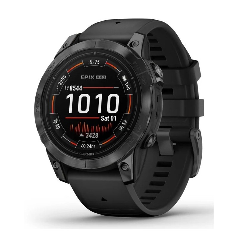 Zegarek sportowy Garmin EPIX PRO (GEN 2) AMOLED 47mm Slate Gray Black/Black Band