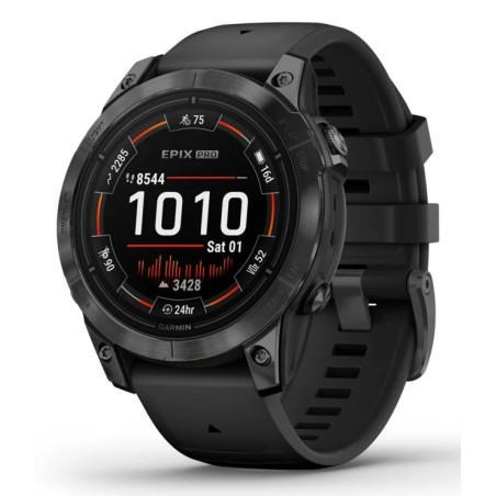 Zegarek sportowy Garmin EPIX PRO (GEN 2) AMOLED 47mm Slate Gray Black/Black Band