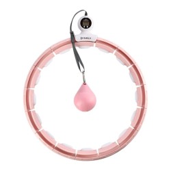 Hula Hop HMS HHM15 z magnesem i obciążeniem różowy + licznik