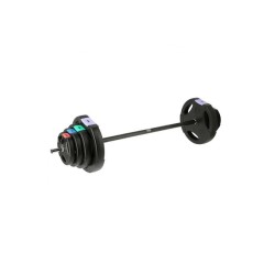 Sztanga z zmiennym obciążeniem One Fitness GSPO40 42 kg / talerze kompozytowe