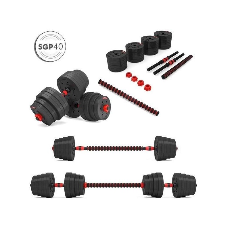 Sztangielki-Sztanga Kompozyt 2w1 SGP40 HMS 40 kg