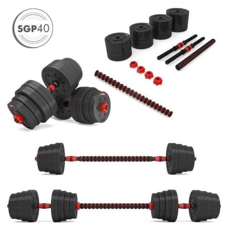 Sztangielki-Sztanga Kompozyt 2w1 SGP40 HMS 40 kg